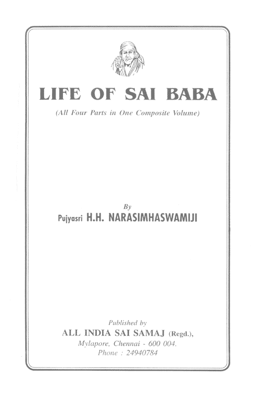 Life Of Sai Baba