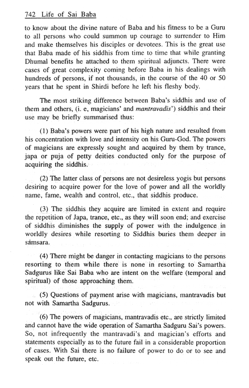  Baba's Siddhis, Their Origin, and Their Use